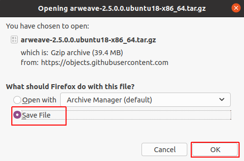 選擇「Save File」儲存檔案